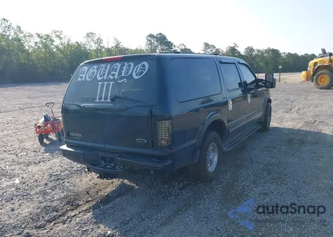 2001 Ford Excursion Limited z USA, uszkodzony, nr VIN 1FMNU42S71ED57885